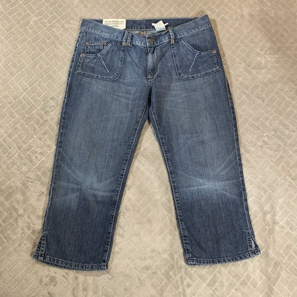 Women’s Blue Denim Crop Jeans